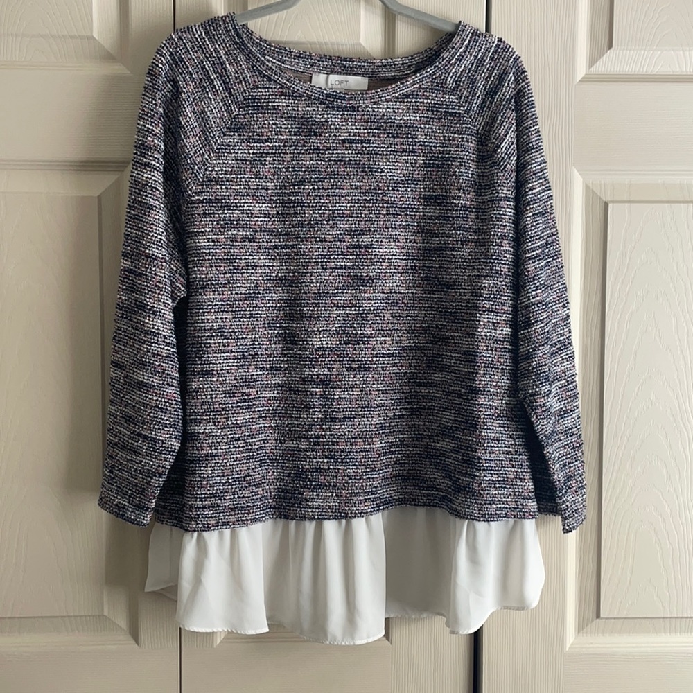 Multicolored LOFT sweater top